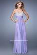 Picture of: Spaghetti Strap Rhinestone and Pearl Prom Dress in Lavender, Style: 20717, Detail Picture 2