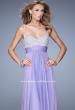 Picture of: Spaghetti Strap Rhinestone and Pearl Prom Dress in Lavender, Style: 20717, Detail Picture 3