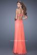 Picture of: Sweetheart Neckline Ling Prom Dress with Cut Outs in Coral, Style: 20734, Back Picture