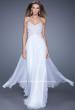 Picture of: Sweetheart Neckline Ling Prom Dress with Cut Outs in White, Style: 20734, Detail Picture 2