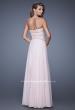Picture of: Embellished Strapless Gown with Sweetheart Neck in Pink, Style: 20743, Back Picture