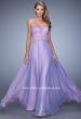Picture of: Embellished Strapless Gown with Sweetheart Neck in Purple, Style: 20743, Detail Picture 2