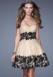 Picture of: Sweetheart Neck Tulle Cocktail Dress with Pleated Bodice in Nude, Style: 20790, Main Picture