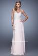 Picture of: Embellished Strapless Dress with Gathered Chiffon Skirt in Pink, Style: 20888, Detail Picture 4