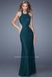 Picture of: Lace Halter Prom Gown with Crystal Beading in Blue, Style: 20896, Main Picture
