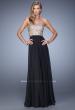 Picture of: Strapless Prom Gown with Cut Outs and Sequins in Black, Style: 20904, Detail Picture 4