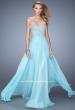 Picture of: Chiffon Prom Dress with Sweetheart Neckline and Pearls in Aqua, Style: 20952, Main Picture
