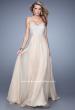 Picture of: Chiffon Prom Dress with Sweetheart Neckline and Pearls in Nude, Style: 20952, Detail Picture 3
