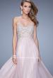 Picture of: Chiffon Prom Dress with Sweetheart Neckline and Pearls in Pink, Style: 20952, Detail Picture 4