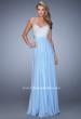 Picture of: Chiffon Prom Dress with Sweetheart Neckline and Pearls in Blue, Style: 20952, Detail Picture 6