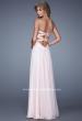 Picture of: Embroidered Bodice Prom Dress with Sweetheart Neck in Pink, Style: 20953, Back Picture