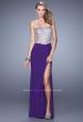 Picture of: Bold Sequined Bodice Prom Dress with Cut Outs in Purple Multi, Style: 20968, Detail Picture 2