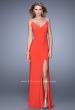 Picture of: Sleeveless Prom Dress with V Neck and Rhinestones in Red, Style: 20984, Detail Picture 2