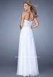 Picture of: Sequined Bodice Long Chiffon Prom Dress in White, Style: 20985, Back Picture