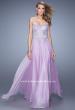 Picture of: Sequined Bodice Long Chiffon Prom Dress in Wisteria, Style: 20985, Detail Picture 2