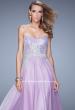 Picture of: Sequined Bodice Long Chiffon Prom Dress in Wisteria, Style: 20985, Detail Picture 5