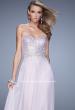 Picture of: Sequined Bodice Long Chiffon Prom Dress in Pink, Style: 20985, Detail Picture 6