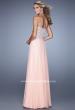Picture of: Strapless Prom Gown with Shimmery Embroidery in Pink, Style: 21002, Back Picture