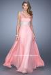 Picture of: Glamorous Prom Dress with Beaded Metallic Embroidery in Pink, Style: 21040, Detail Picture 4