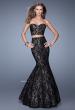 Picture of: Two Piece Lace Dress with Mermaid Skirt in Black, Style: 21050, Main Picture