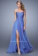 Picture of: Sweetheart Neckline Prom Dress with Crisscross Bodice in Purple, Style: 21057, Detail Picture 2