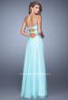 Picture of: Sweetheart Neckline Prom Dress with Crisscross Bodice in Mint, Style: 21057, Detail Picture 4