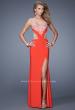 Picture of: Elegant Long Prom Dress with Cut Outs and Open Back in Red, Style: 21073, Main Picture