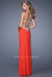 Picture of: Elegant Long Prom Dress with Cut Outs and Open Back in Red, Style: 21073, Back Picture