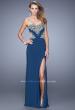 Picture of: Elegant Long Prom Dress with Cut Outs and Open Back in Blue, Style: 21073, Detail Picture 2
