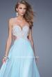 Picture of: Pretty Chiffon Prom Dress with Pearls and Rhinestones in Mint, Style: 21128, Main Picture