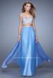Picture of: Beaded Top Ling Two Piece Prom Dress with Beaded Waist in Purple, Style: 21135, Detail Picture 4