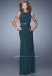 Picture of: Elegant Prom Dress with Sheer Cutouts and Sequins in Green, Style: 21147, Detail Picture 1