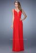 Picture of: Rhinestones V Neck Long Chiffon Prom Dress in Red, Style: 21150, Main Picture