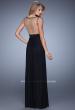 Picture of: Rhinestones V Neck Long Chiffon Prom Dress in Black, Style: 21150, Detail Picture 1