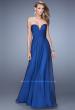 Picture of: Stunning Chiffon Prom Dress with Gathered Bodice in Blue, Style: 21154, Main Picture