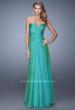 Picture of: Stunning Chiffon Prom Dress with Gathered Bodice in Green, Style: 21154, Detail Picture 2