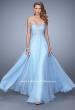Picture of: Ruched Bodice Prom Dress with Sweetheart Neckline in Blue, Style: 21173, Detail Picture 1