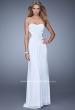 Picture of: Long Net Jersey Prom Dress with Sweetheart Neckline in White, Style: 21184, Main Picture