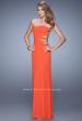 Picture of: Rhinestone Glamorous Prom Dress with Cut Outs in Orange, Style: 21197, Detail Picture 1