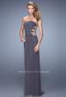 Picture of: Rhinestone Glamorous Prom Dress with Cut Outs in Gray, Style: 21197, Detail Picture 2