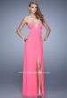 Picture of: Strapless Prom Dress with Embroidery and Center Slit in Pink, Style: 21199, Detail Picture 2