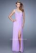 Picture of: Long One Shoulder Jersey Prom Dress with Embroidery in Lavender, Style: 21219, Detail Picture 3