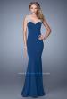 Picture of: Sweetheart Neckline Prom Dress with Sheer Straps in Navy, Style: 21221, Main Picture