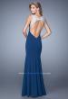 Picture of: Sweetheart Neckline Prom Dress with Sheer Straps in Navy, Style: 21221, Back Picture