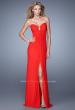 Picture of: Chic Prom Dress with Ruching and Center Slit in Red, Style: 21233, Main Picture