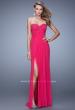 Picture of: Glam Embellished Prom Gown with Open Back in Pink, Style: 21235, Detail Picture 2
