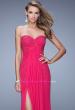 Picture of: Glam Embellished Prom Gown with Open Back in Pink, Style: 21235, Detail Picture 5