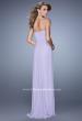 Picture of: Ruched Fully Embellished Long Prom Dress in Purple, Style: 21237, Back Picture