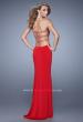 Picture of: Bold Jersey Prom Dress with Sweetheart Neckline in Red, Style: 21265, Detail Picture 2