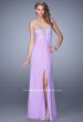 Picture of: Graceful Prom Dress with Ruching and Beaded Embroidery in Purple, Style: 21275, Detail Picture 2